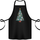 Christmas Football Tree Xmas Soccer Footy Cotton Apron 100% Organic Black