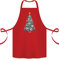 Christmas Football Tree Xmas Soccer Footy Cotton Apron 100% Organic Red