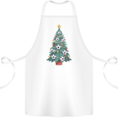 Christmas Football Tree Xmas Soccer Footy Cotton Apron 100% Organic White