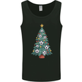 Christmas Football Tree Xmas Soccer Footy Mens Vest Tank Top Black