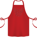 Christmas French Bulldog Dog Xmas Cotton Apron 100% Organic Red