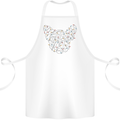 Christmas French Bulldog Dog Xmas Cotton Apron 100% Organic White