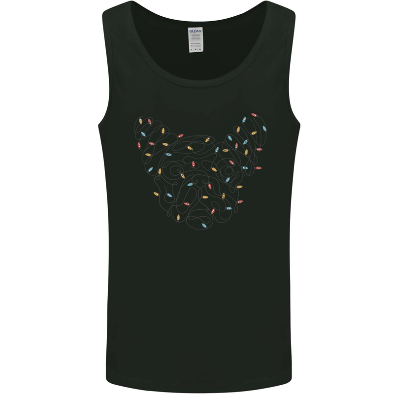 Christmas French Bulldog Dog Xmas Mens Vest Tank Top Black