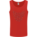 Christmas French Bulldog Dog Xmas Mens Vest Tank Top Red