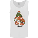 Christmas Frog Mushroom Xmas Mycology Foraging Mens Vest Tank Top White