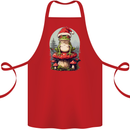 Christmas Frog Toadstool Xmas Mycology Foraging Cotton Apron 100% Organic Red
