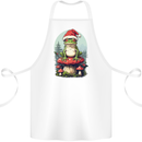 Christmas Frog Toadstool Xmas Mycology Foraging Cotton Apron 100% Organic White