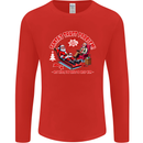 Christmas Funny Santa Trust Xmas Believe Mens Long Sleeve T-Shirt Red