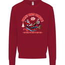 Christmas Funny Santa Trust Xmas Believe Mens Sweatshirt Jumper Red