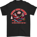 Christmas Funny Santa Trust Xmas Believe Mens T-Shirt 100% Cotton Black