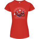 Christmas Funny Santa Trust Xmas Believe Womens Petite Cut T-Shirt Red