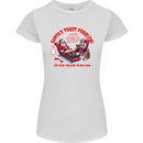 Christmas Funny Santa Trust Xmas Believe Womens Petite Cut T-Shirt White