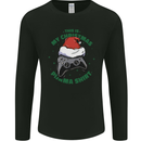 Christmas Gamer Pyjama Video Game Joypad Xmas Mens Long Sleeve T-Shirt Black