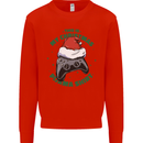 Christmas Gamer Pyjama Video Game Joypad Xmas Mens Sweatshirt Jumper Bright Red