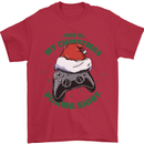 Christmas Gamer Pyjama Video Game Joypad Xmas Mens T-Shirt 100% Cotton Red