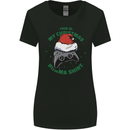 Christmas Gamer Pyjama Video Game Joypad Xmas Womens Wider Cut T-Shirt Black