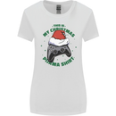Christmas Gamer Pyjama Video Game Joypad Xmas Womens Wider Cut T-Shirt White