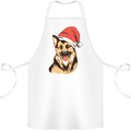 Christmas German Shepherd Dog Xmas Alsatian Cotton Apron 100% Organic White
