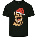 Christmas German Shepherd Dog Xmas Alsatian Kids T-Shirt Childrens Black