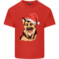 Christmas German Shepherd Dog Xmas Alsatian Kids T-Shirt Childrens Red