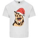 Christmas German Shepherd Dog Xmas Alsatian Mens Cotton T-Shirt Tee Top White