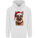 Christmas German Shepherd Xmas Dog Alsatian Childrens Kids Hoodie White