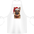 Christmas German Shepherd Xmas Dog Alsatian Cotton Apron 100% Organic White