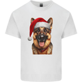 Christmas German Shepherd Xmas Dog Alsatian Kids T-Shirt Childrens White