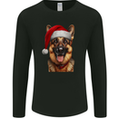 Christmas German Shepherd Xmas Dog Alsatian Mens Long Sleeve T-Shirt Black
