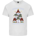 Christmas Gnome Tree Funny Xmas Plaid Tartan Kids T-Shirt Childrens White