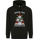 Christmas Gnome Tree Funny Xmas Plaid Tartan Mens 80% Cotton Hoodie Black