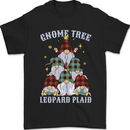 Christmas Gnome Tree Funny Xmas Plaid Tartan Mens T-Shirt 100% Cotton Black