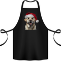 Christmas Golden Labrador Dog Xmas Hat Cotton Apron 100% Organic Black