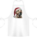 Christmas Golden Labrador Xmas Hat Dog Cotton Apron 100% Organic White