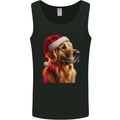 Christmas Golden Retriever Dog Xmas Mens Vest Tank Top Black
