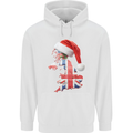 Christmas Great Britain UK Union Jack Flag Xmas Childrens Kids Hoodie White