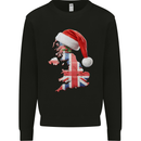 Christmas Great Britain UK Union Jack Flag Xmas Kids Sweatshirt Jumper Black