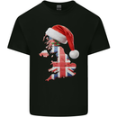 Christmas Great Britain UK Union Jack Flag Xmas Kids T-Shirt Childrens Black
