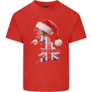 Christmas Great Britain UK Union Jack Flag Xmas Kids T-Shirt Childrens Red
