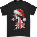 Christmas Great Britain UK Union Jack Flag Xmas Mens T-Shirt 100% Cotton Black