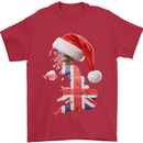 Christmas Great Britain UK Union Jack Flag Xmas Mens T-Shirt 100% Cotton Red