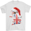 Christmas Great Britain UK Union Jack Flag Xmas Mens T-Shirt 100% Cotton White
