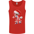 Christmas Great Britain UK Union Jack Flag Xmas Mens Vest Tank Top Red