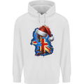 Christmas Great Britain UK Union Jack Xmas Flag Childrens Kids Hoodie White