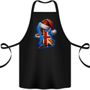 Christmas Great Britain UK Union Jack Xmas Flag Cotton Apron 100% Organic Black