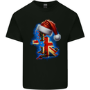 Christmas Great Britain UK Union Jack Xmas Flag Kids T-Shirt Childrens Black