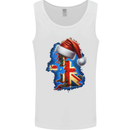 Christmas Great Britain UK Union Jack Xmas Flag Mens Vest Tank Top White