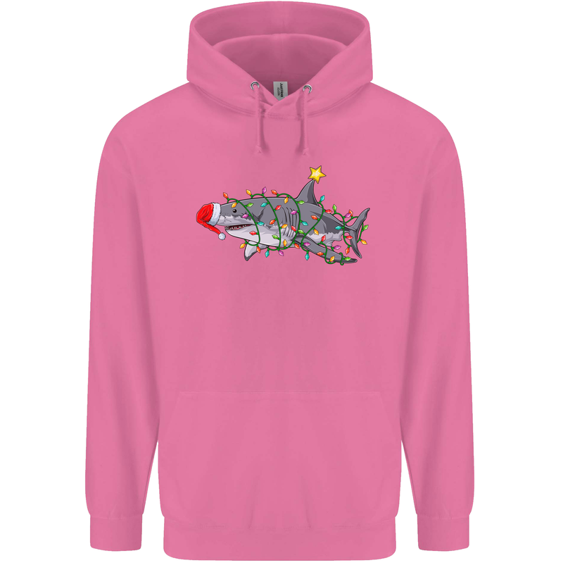 Christmas Great White Shark Xmas Mens 80% Cotton Hoodie Azelea