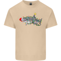 Christmas Great White Shark Xmas Mens Cotton T-Shirt Tee Top Sand