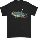 Christmas Great White Shark Xmas Mens T-Shirt 100% Cotton Black